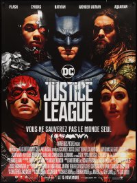 9r0206 JUSTICE LEAGUE advance French 1p 2017 Batman, Wonder Woman, Aquaman, Flash & Cyborg!