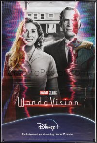 9r0226 WANDAVISION TV teaser DS French 1p 2021 Elizabeth Olsen & Paul Bettany in the title roles!