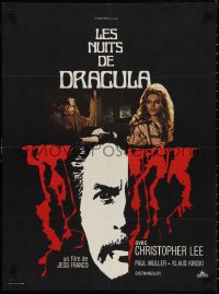 9r0921 COUNT DRACULA French 23x31 1971 directed by Jesus Franco, Christoper Lee as the vampire!