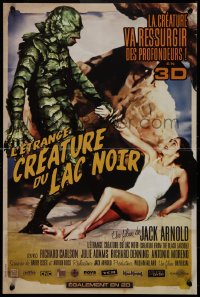 9r0964 CREATURE FROM THE BLACK LAGOON French 16x24 R2012 art of monster holding sexy Julie Adams!