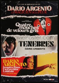 9r0966 DARIO ARGENTO: LE MAGICIEN DE LA PEUR French 17x23 2019 Tenebre & two of his other horror movies!