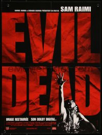 9r0972 EVIL DEAD French 16x21 R2003 Sam Raimi cult classic, horror art of girl grabbed by zombie!