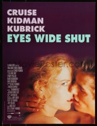 9r0973 EYES WIDE SHUT French 16x21 1999 Stanley Kubrick, romantic c/u of Tom Cruise & Nicole Kidman!