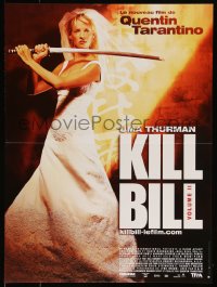 9r0989 KILL BILL: VOL. 2 French 16x21 2004 sexy Uma Thurman with katana, Quentin Tarantino!