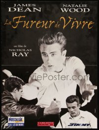 9r1010 REBEL WITHOUT A CAUSE French 16x21 R1990s Nicholas Ray, James Dean, bad boy from a good family!