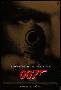 9r1166 GOLDENEYE advance DS 1sh 1995 Pierce Brosnan as James Bond 007, cool gun & eye close up!