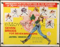 9r0585 SEVEN BRIDES FOR SEVEN BROTHERS 1/2sh R1960s Jane Powell & Howard Keel, classic MGM musical!