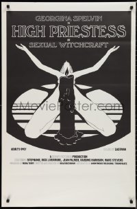 9r1195 HIGH PRIESTESS OF SEXUAL WITCHCRAFT 1sh 1973 Georgina Spelvin, sexy art of woman w/candle!