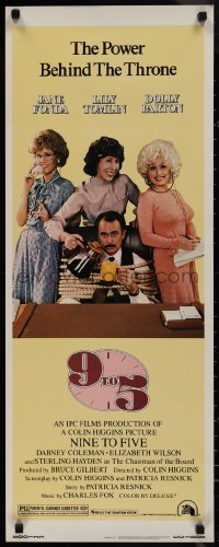 9r0490 9 TO 5 insert 1980 Dolly Parton, Jane Fonda & Lily Tomlin w/tied up Dabney Coleman!