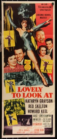 9r0503 LOVELY TO LOOK AT insert 1952 sexy full-length Ann Miller, wacky Red Skelton, Keel!