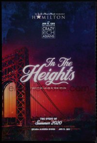 9r1205 IN THE HEIGHTS teaser DS 1sh 2020 New York City, musical stage play by Lin-Manuel Miranda!