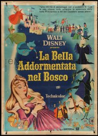9r0041 SLEEPING BEAUTY Italian 1p R1969 Walt Disney cartoon fairy tale fantasy classic, ultra rare!