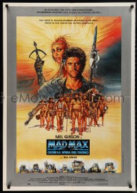 9r0788 MAD MAX BEYOND THUNDERDOME Italian 1sh 1985 art of Mel Gibson & Tina Turner by Richard Amsel!