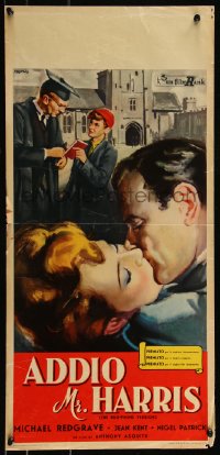 9r0800 BROWNING VERSION Italian locandina 1951 Michael Redgrave's wife is cheating on him!