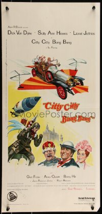 9r0804 CHITTY CHITTY BANG BANG Italian locandina 1969 Dick Van Dyke, Sally Ann Howes, art of flying car!