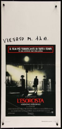 9r0812 EXORCIST Italian locandina R2000 William Friedkin, Max Von Sydow, Blatty horror classic!