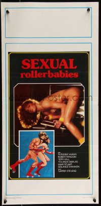 9r0840 ROLLERBABIES Italian locandina 1987 in the not too distant future, sex will be illegal!
