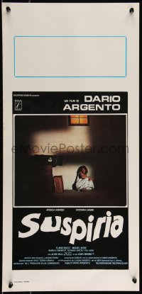 9r0845 SUSPIRIA Italian locandina 1977 classic Dario Argento giallo horror, Harper, white title!