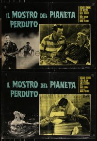 9r0906 DAY THE WORLD ENDED set of 5 Italian 19x26 pbustas 1961 Roger Corman directed, Lori Nelson!