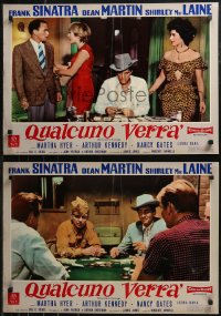 9r0885 SOME CAME RUNNING set of 9 Italian 19x27 pbustas 1959 Frank Sinatra, Dean Martin & MacLaine!