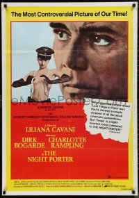 9r0371 NIGHT PORTER Lebanese 1974 Il Portiere di notte, Bogarde, Charlotte Rampling in Nazi hat!