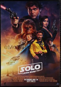 9r0375 SOLO advance Lebanese 2018 A Star Wars Story, Howard, full color style cast montage!