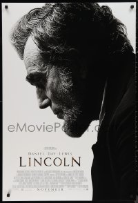 9r1263 LINCOLN advance DS 1sh 2012 Daniel Day-Lewis Best Actor Academy Award winner, Spielberg!