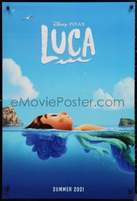 9r1276 LUCA advance DS 1sh 2021 Walt Disney CGI, Jacob Tremblay in title role, fantastic image!