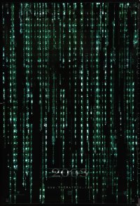 9r1288 MATRIX RELOADED holofoil teaser 1sh 2003 Keanu Reeves, free your mind in 2003!