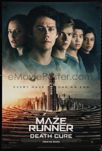 9r1290 MAZE RUNNER: THE DEATH CURE style C int'l advance DS 1sh 2018 Goggins, every maze has an end!