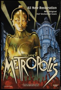 9r1294 METROPOLIS DS 1sh R2002 Brigitte Helm as the gynoid Maria, The Machine Man!