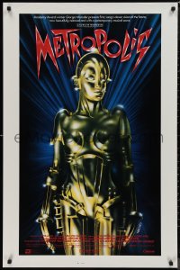 9r1295 METROPOLIS int'l 1sh R1984 Brigitte Helm as the gynoid Maria, The Machine Man!