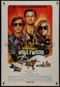9r1323 ONCE UPON A TIME IN HOLLYWOOD int'l advance DS 1sh 2019 Tarantino, montage art by Chorney!