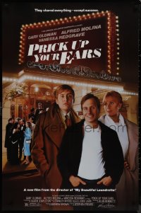 9r1344 PRICK UP YOUR EARS 1sh 1987 Gary Oldman, Vanessa Redgrave, Alfred Molina