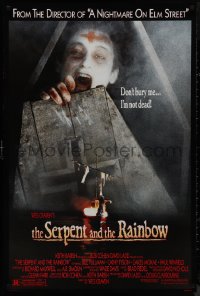 9r1387 SERPENT & THE RAINBOW 1sh 1988 directed by Wes Craven, don't bury me, I'm not dead!