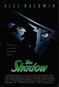 9r1389 SHADOW 1sh 1994 Alec Baldwin knows what evil lurks in the hearts of men!