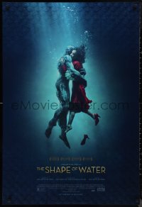 9r1391 SHAPE OF WATER advance DS 1sh 2017 Guillermo del Toro, Doug Jones as the Amphibian Man!