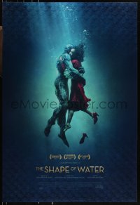 9r1392 SHAPE OF WATER style B int'l DS 1sh 2017 Guillermo del Toro, Doug Jones as the Amphibian Man!