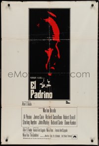 9r0465 GODFATHER Spanish 1972 profile art of Marlon Brando, Francis Ford Coppola crime classic!