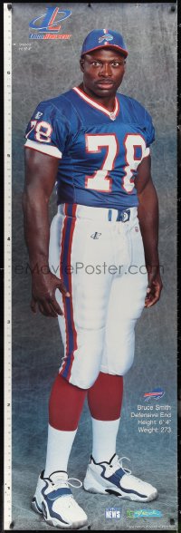 9r0067 BRUCE SMITH 25x76 special poster 1980s full-length image of the football legend!