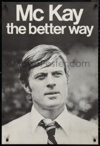 9r0600 CANDIDATE 23x34 special poster 1972 different image of Robert Redford on faux campaign poster!