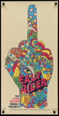 9r0351 EASY RIDER 86/225 signed 16x32 art print 2010 by artist from Methane Studios, outrageous art!