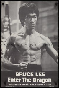 9r0380 ENTER THE DRAGON 18x28 music poster 1973 Bruce Lee, soundtrack from film that made him a legend
