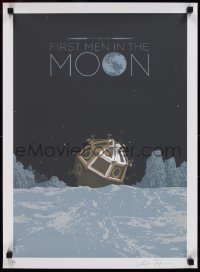 9r0321 FIRST MEN IN THE MOON signed #22/50 19x26 art print 2014 by artist Louis Falzarano!