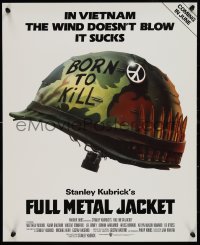 9r0605 FULL METAL JACKET 17x21 special poster 1987 Stanley Kubrick Vietnam War movie, Castle art!