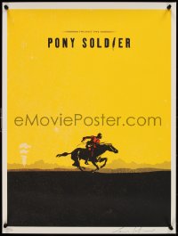 9r0333 PONY SOLDIER signed #22/50 18x24 art print 2010s by Louis Falzarano, Royal Canadian Mountie!