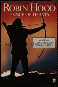 9r0383 ROBIN HOOD PRINCE OF THIEVES 24x36 music poster 1991 different silhouette of Kevin Costner!