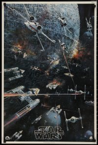 9r0384 STAR WARS 22x33 music poster 1977 George Lucas classic, John Berkey artwork, soundtrack!