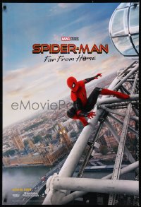9r1410 SPIDER-MAN: FAR FROM HOME int'l teaser DS 1sh 2019 Marvel Comics, Tom Holland over London!