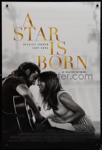 9r1415 STAR IS BORN advance DS 1sh 2018 great completely different close-up of Lady Gaga!